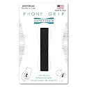 LOVEHANDLE Universal Phone Grip for Most Smartphones, Mini Tablets and Cases, Black Elastic Strap with White Base, LH-01White