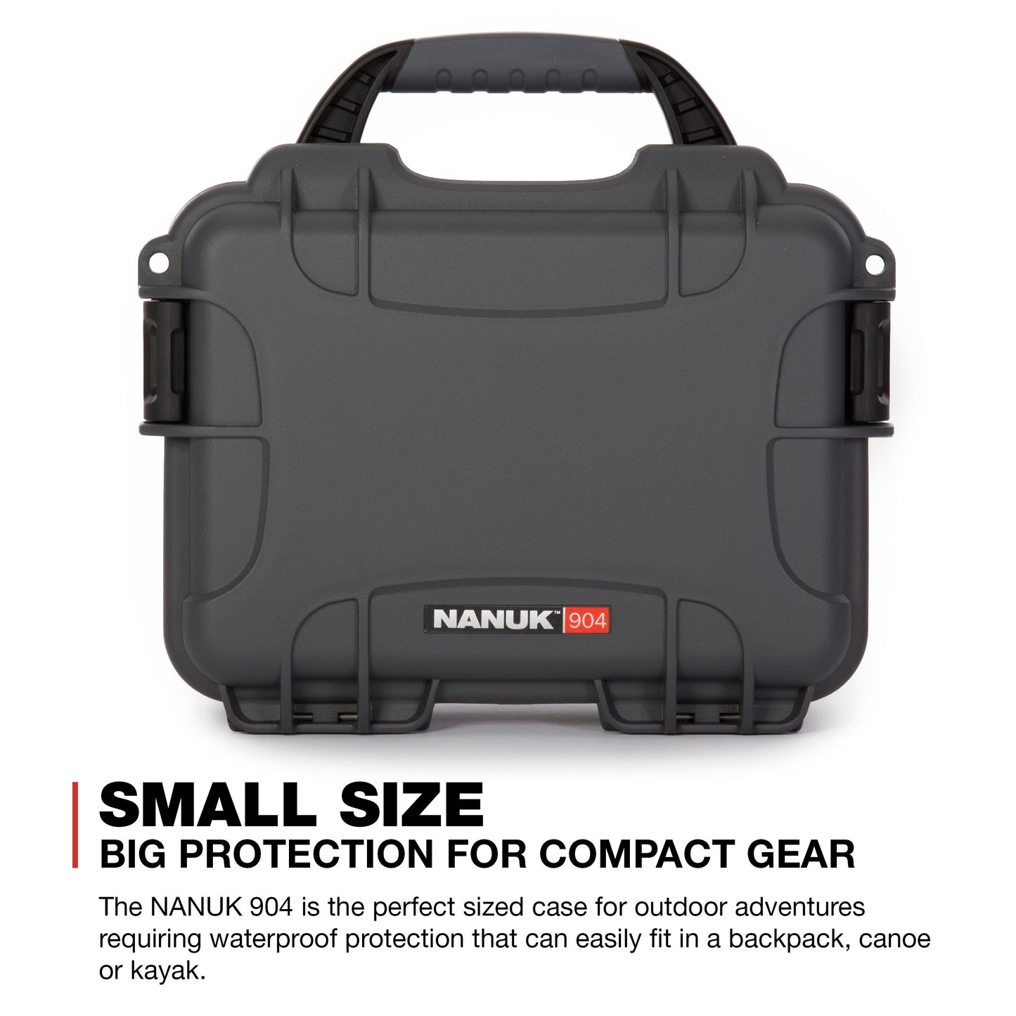 Nanuk 904 Waterproof Hard Case with Foam Insert - Graphite