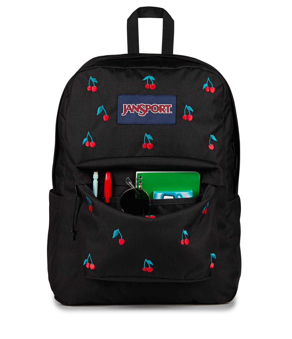 JanSport Superbreak Plus FX Backpack - Work, Travel, or Laptop Bag with Water Bottle Pocket - Surreal Sensations Black