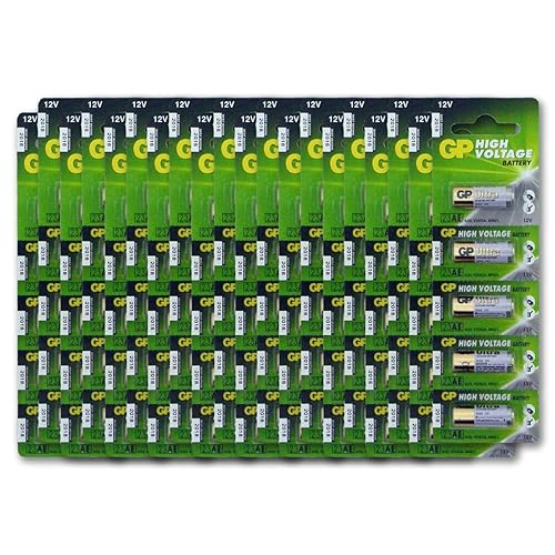 A23 12V Alkaline 23-A replacement battery 23AE GP - 100 Pack