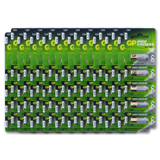 A23 12V Alkaline 23-A replacement battery 23AE GP - 100 Pack