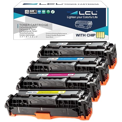 LCL Remanufactured Toner Cartridge Replacement for HP 304A CC530A CC531A CC532A CC533A CP2020 CP2025 CP2025dn CP2025n CP2025x CM2320 CM2320fxi CM2320n