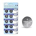 HQRP 10-Pack CR2032 3-Volt Lithium Cell Battery CR2O32 CR2032L