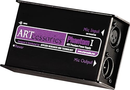 ART Phantom I 48V Phantom Microphone Power Supply