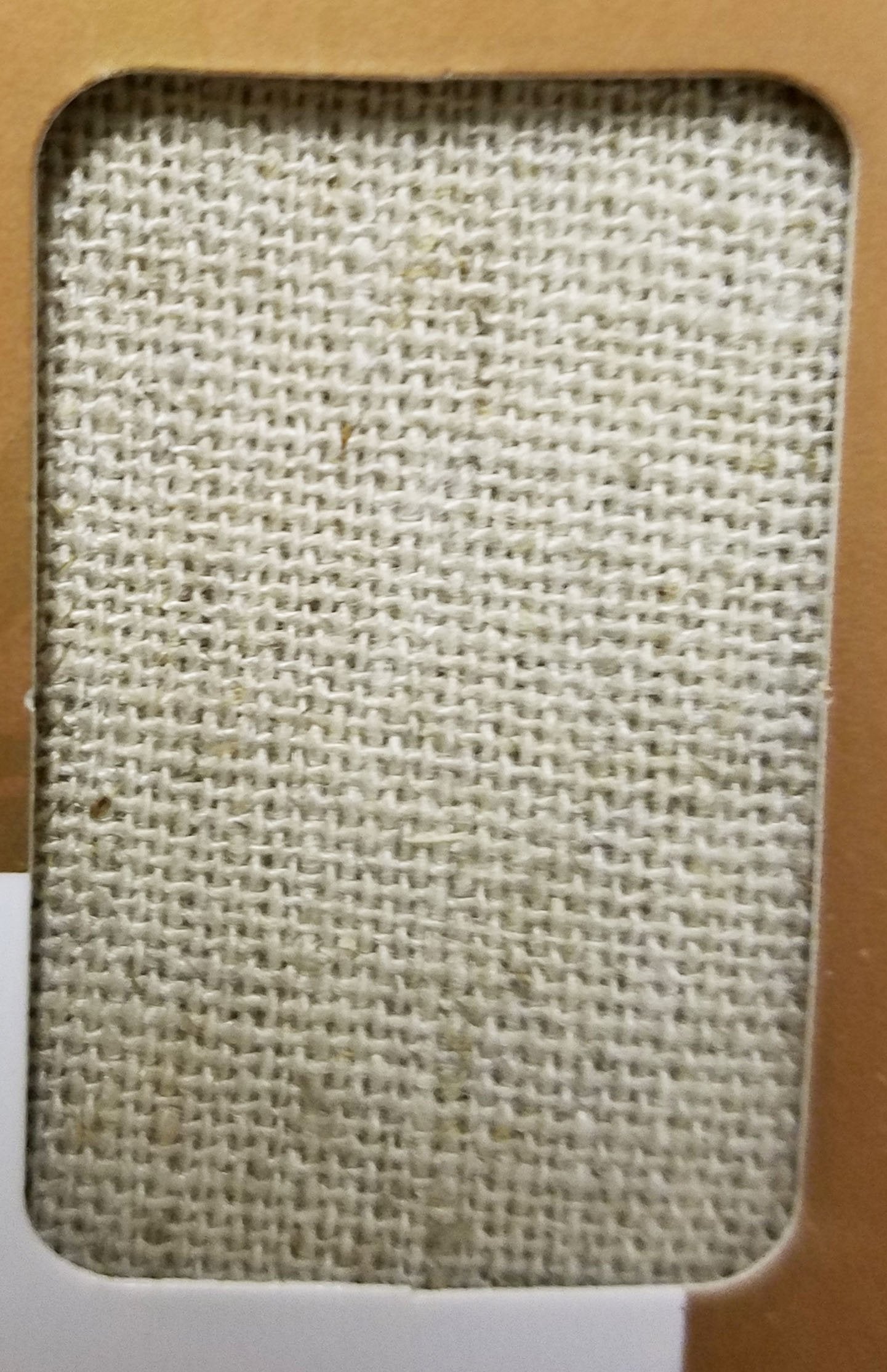Chain and Cord Fabric Cover 6 ft Long Light Tan Flax Linen