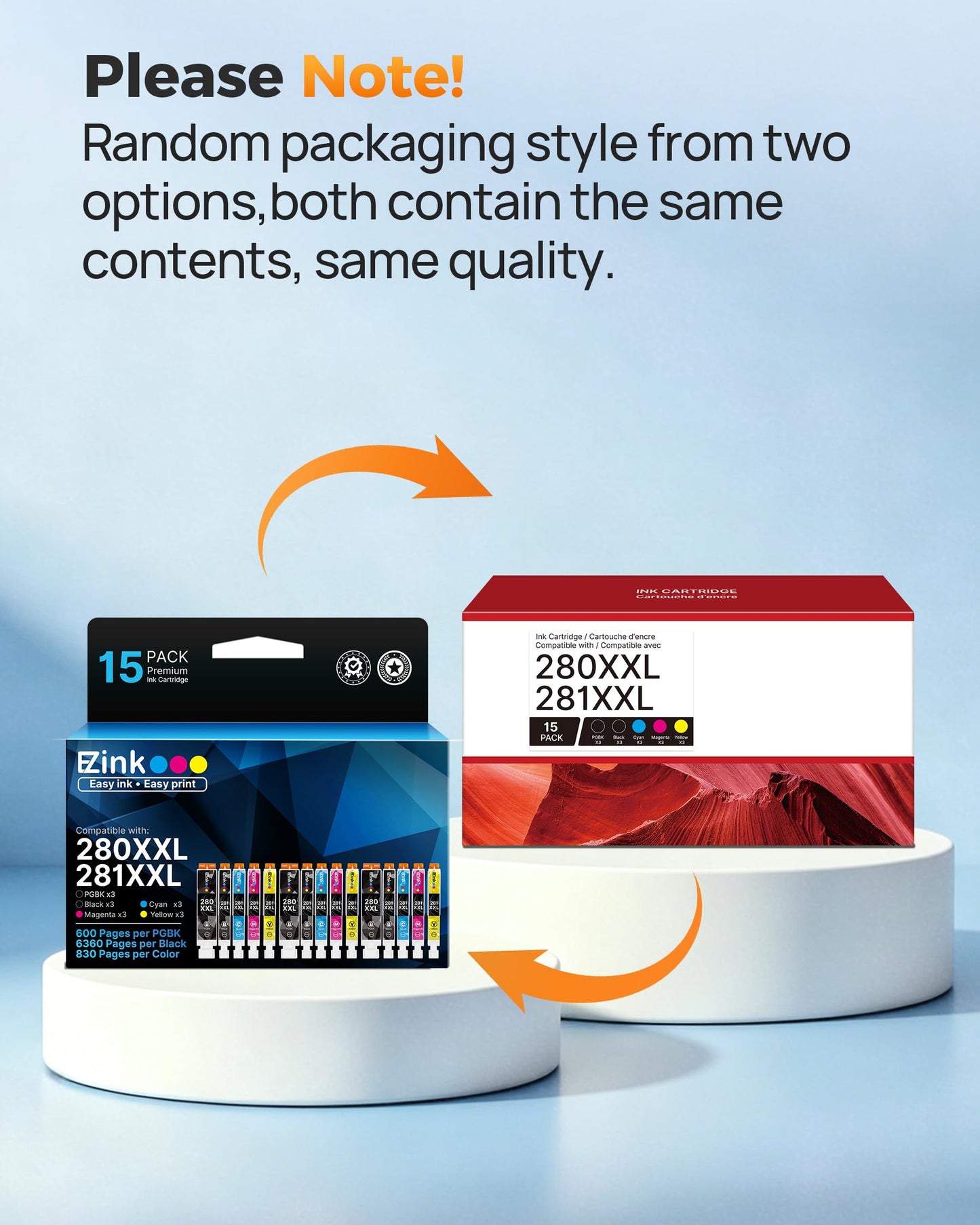 E-Z Ink 15 Pack 280XXL 281XXL Compatible for Canon tr8620a Ink cartridges