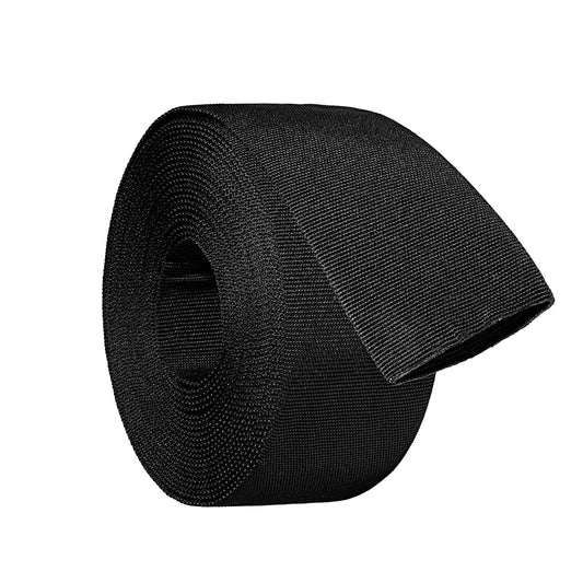 0.75" ID Nylon Protective Hose Sleeve, Nylon Cable Cover for Welding Torch Hydraulic Hose, 25' Length, Black
