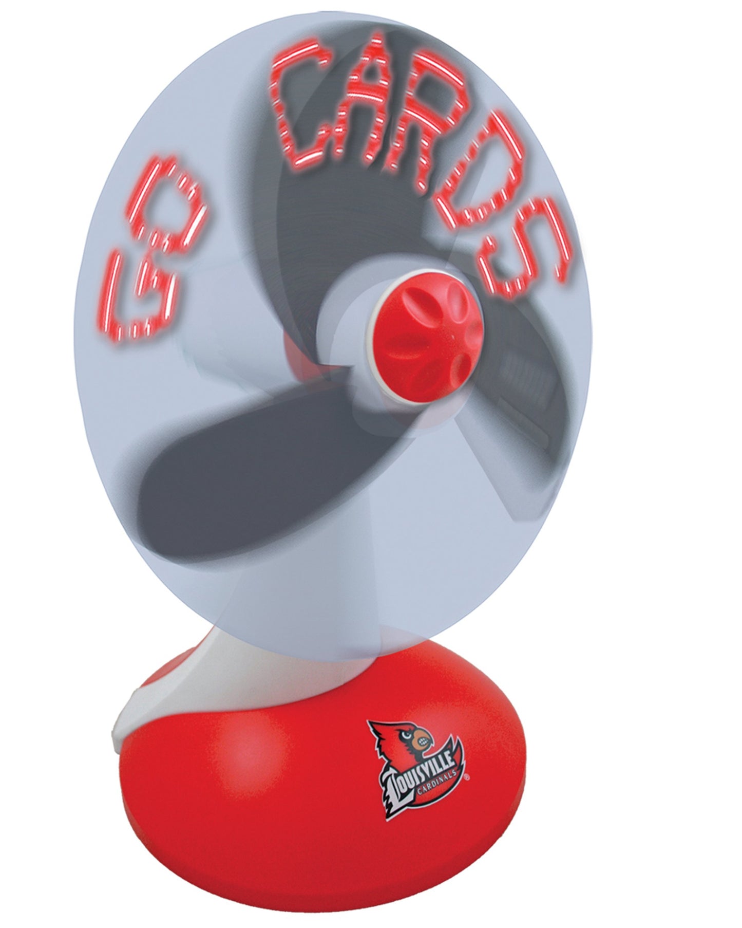 NCAA Louisville Cardinals Light-Up Desktop Message Fan