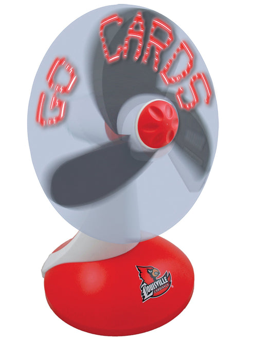 NCAA Louisville Cardinals Light-Up Desktop Message Fan
