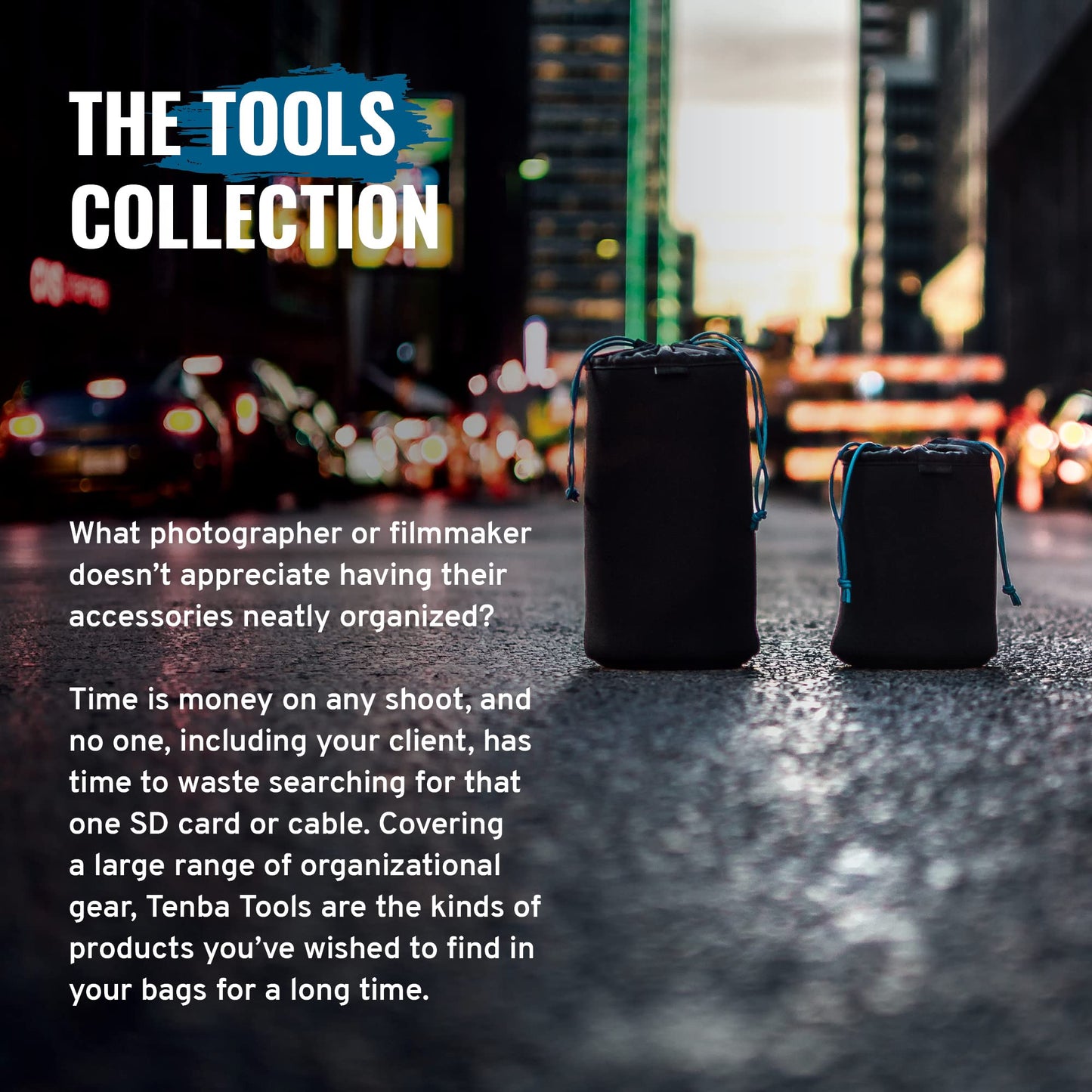 Tenba Tools Soft Lens Pouch 3.5x3.5 in. (9x9 cm) - Black (636-351)