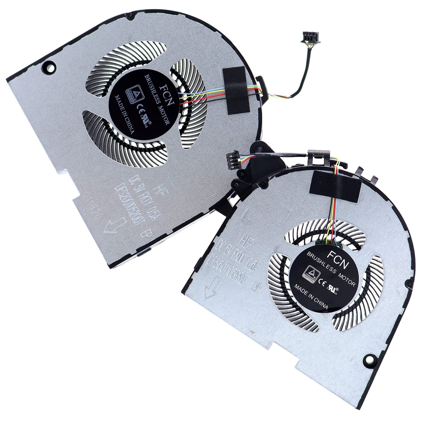 Deal4GO CPU Cooling Fan DFS200105200T FKTY w/GPU Fan DFS501105PR0T FKU0 for Lenovo Legion Y7000P Y540P Y545P 2019 (GTX1050)