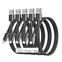 iPhone Charger Cable 3ft Lightning to USB Cables Fast iPhone Charging Cord 5Pack [Apple MFi Certified] Nylon Braided for iPhone 14 Pro Max/iPhone 13…