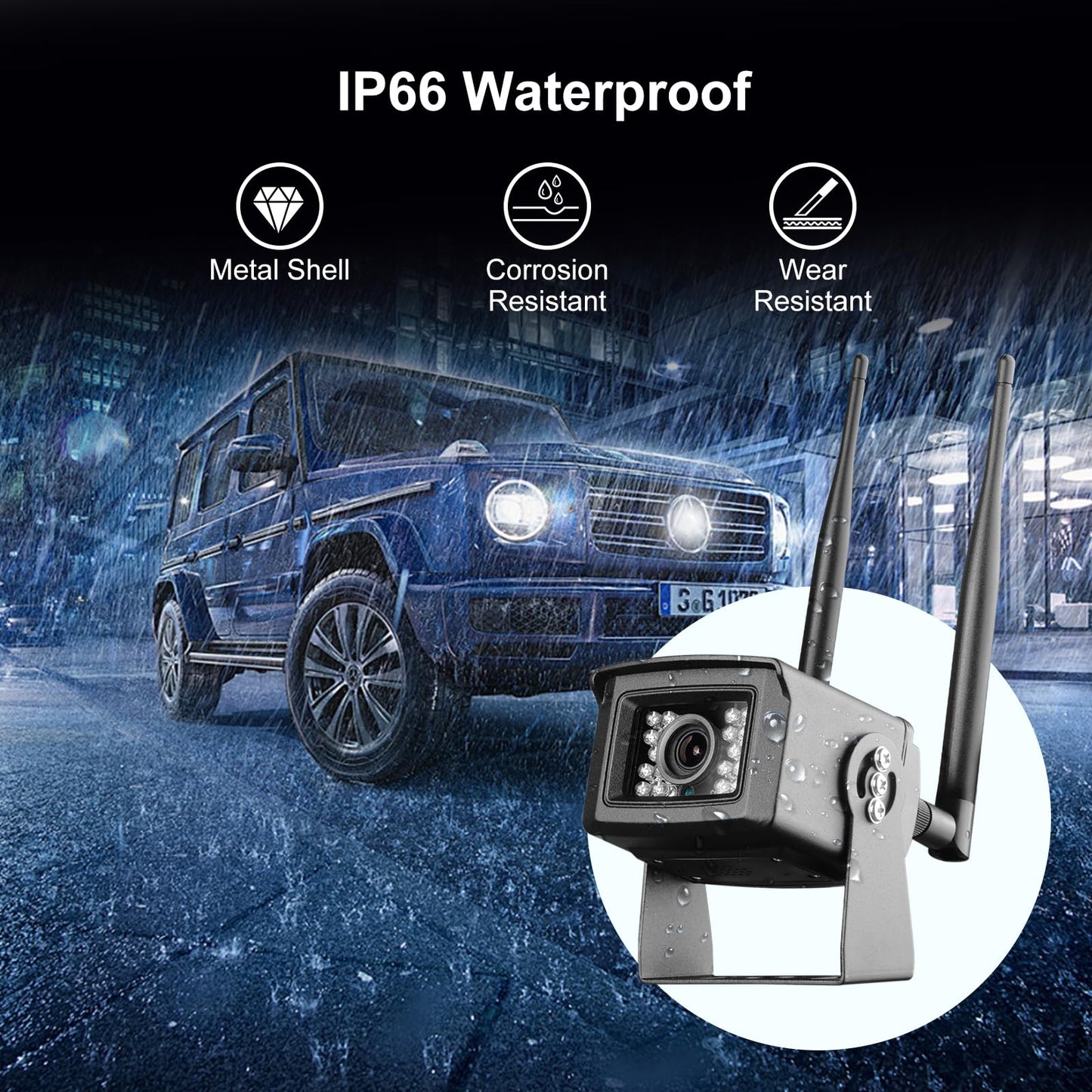 HJT 4G LTE Outdoor Security Camera, 5MP Full HD Camera with Motion Detection & Tracking, 2 Way Talk, IP66 Waterproof, 940 IR Night Vision, SD Card