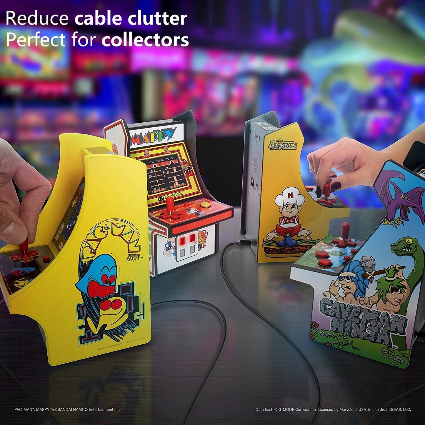 My Arcade Multi-Cable - USB Splitter Cable for Micro Player Mini Arcade Cabinets - 1 USB A to 4 Micro USB - Connects up to 4 Micro Players