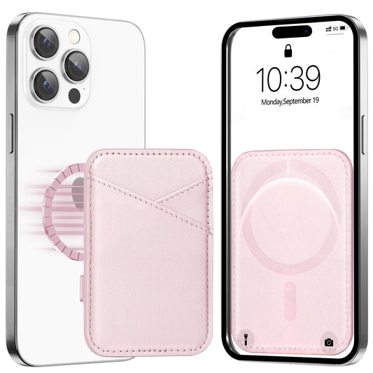 Miroddi for MagSafe Wallet, Strongest Magnetic Card Holder for iPhone 17/16/15/14/13/12 Series, Ultra-Thin Leather Magnetic Phone Wallet with 2 Card