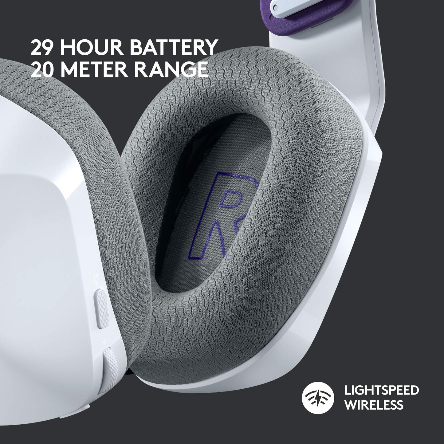 Logitech G733 Lightspeed Wireless Gaming Headset - White