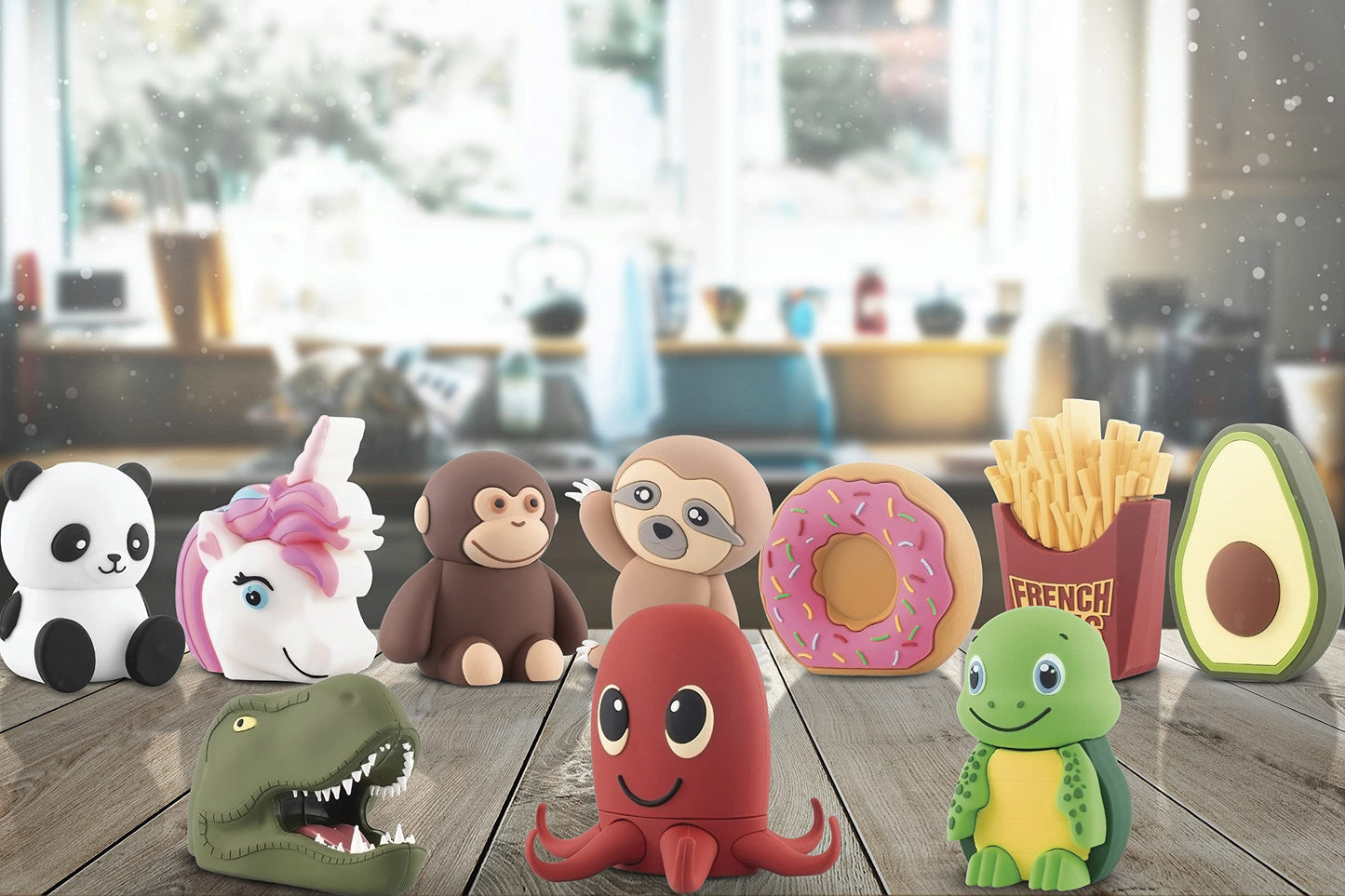 Funx Accessories Avocado Bluetooth Wireless Speaker, Animal Design for Kids of All Ages, Average 3 Hours of Playtime, 3W Output, Compatible
