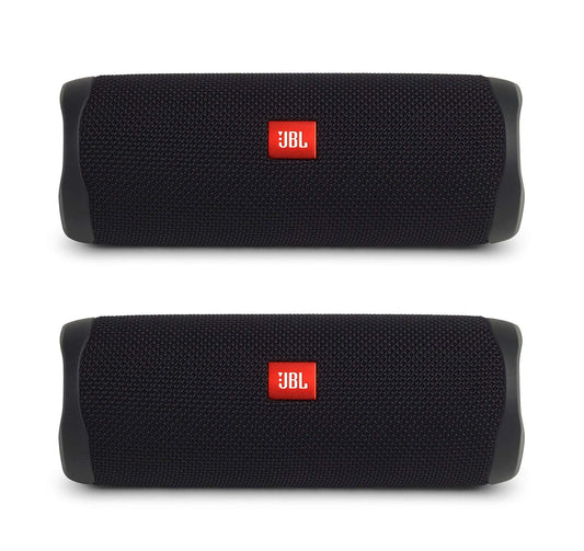 JBL Flip 5 Bundle, Black (Pack of 2)