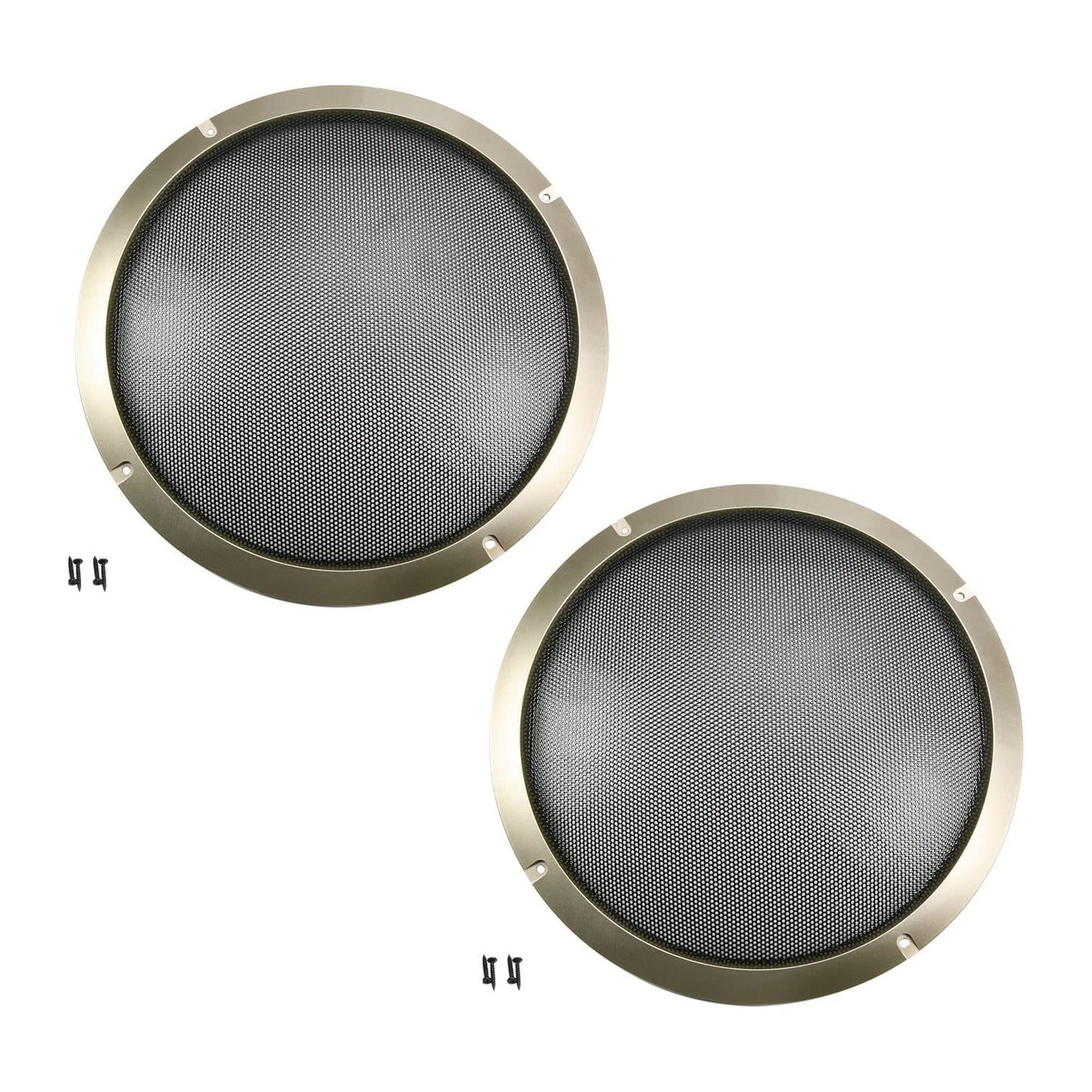 Fielect 11inch Speaker Grill Cover Mesh Decorative Circle Subwoofer Guard Protector Cover Audio Accessories Gold
