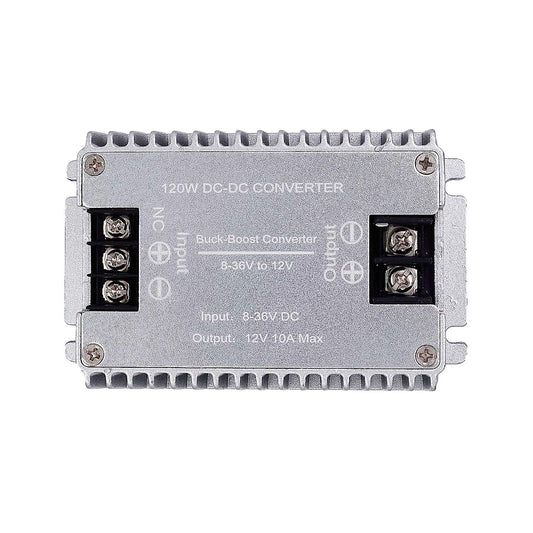 Valefod DC to DC High Efficiency Voltage Converter 8-36V to 12V 10A 120W Buck-Boost Converter DIY Power Supply Step-Down/Up Transformer