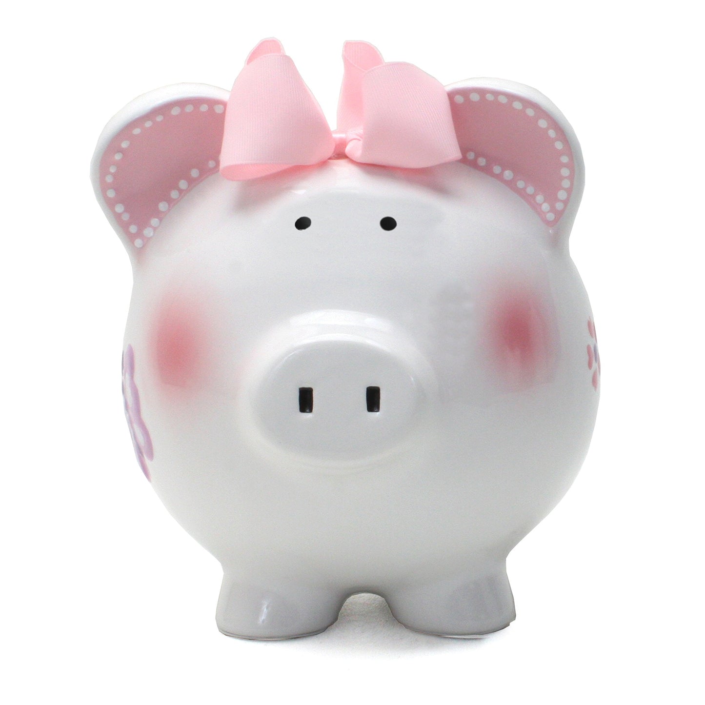 Child to Cherish Ceramic Piggy Bank for Girls, Butterfly