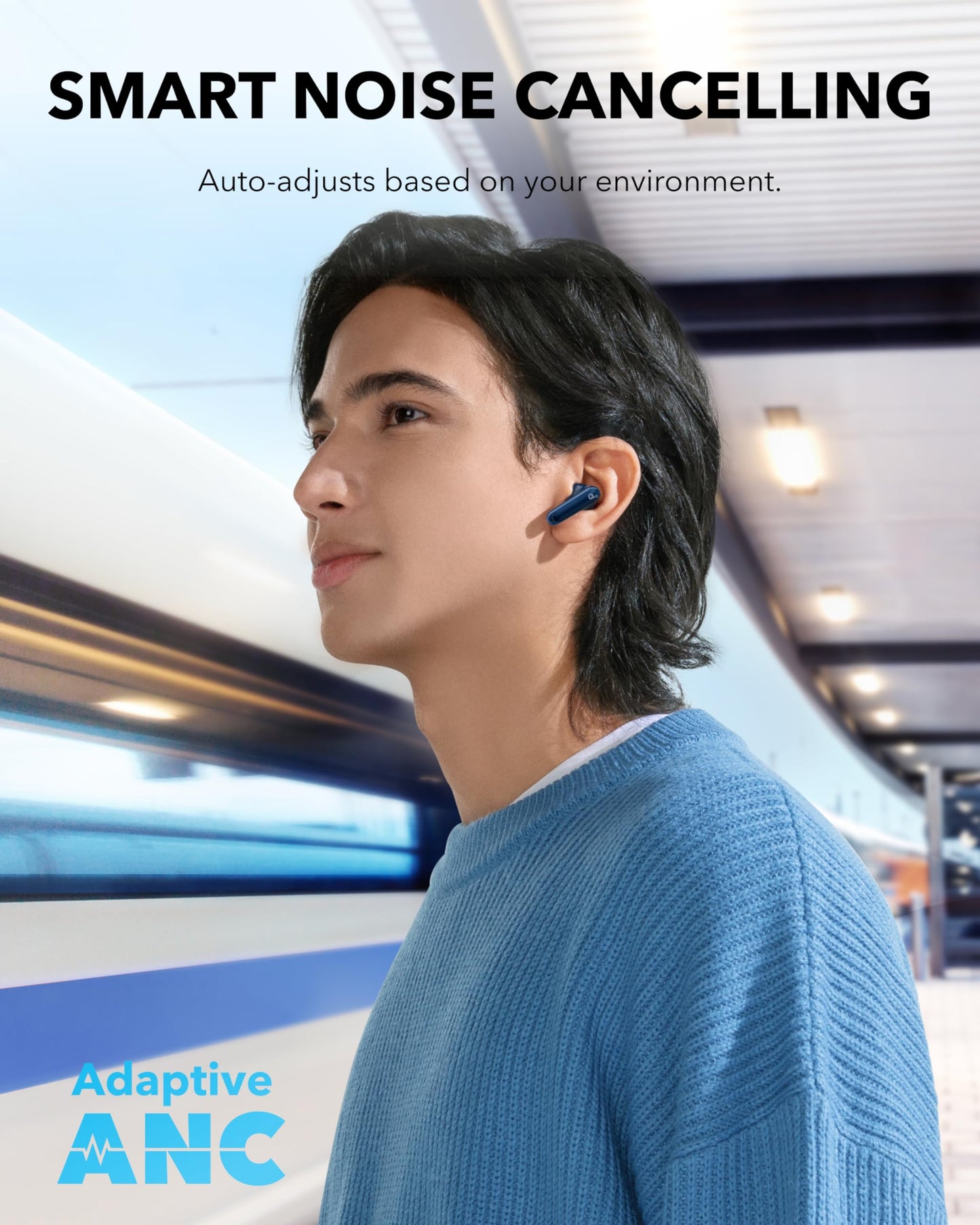 Soundcore P40i by Anker Noise Cancelling Earbuds with Adaptive ANC