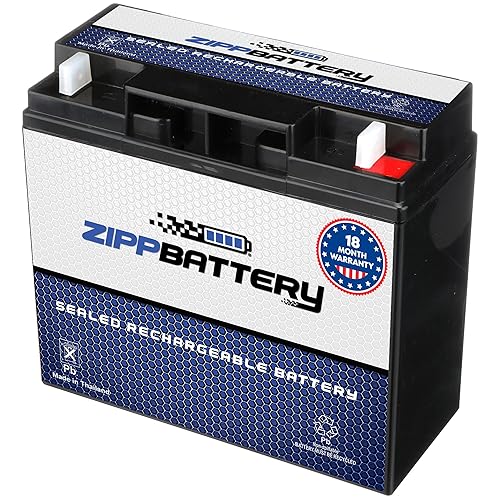 ZIPPBATTERY 12V 20Ah SLA Battery - T3 Nut & Bolt Terminal Power for Alarms, Scooters, Emergency Lights, Toys, Solar Units & Backup Systems - Deep…