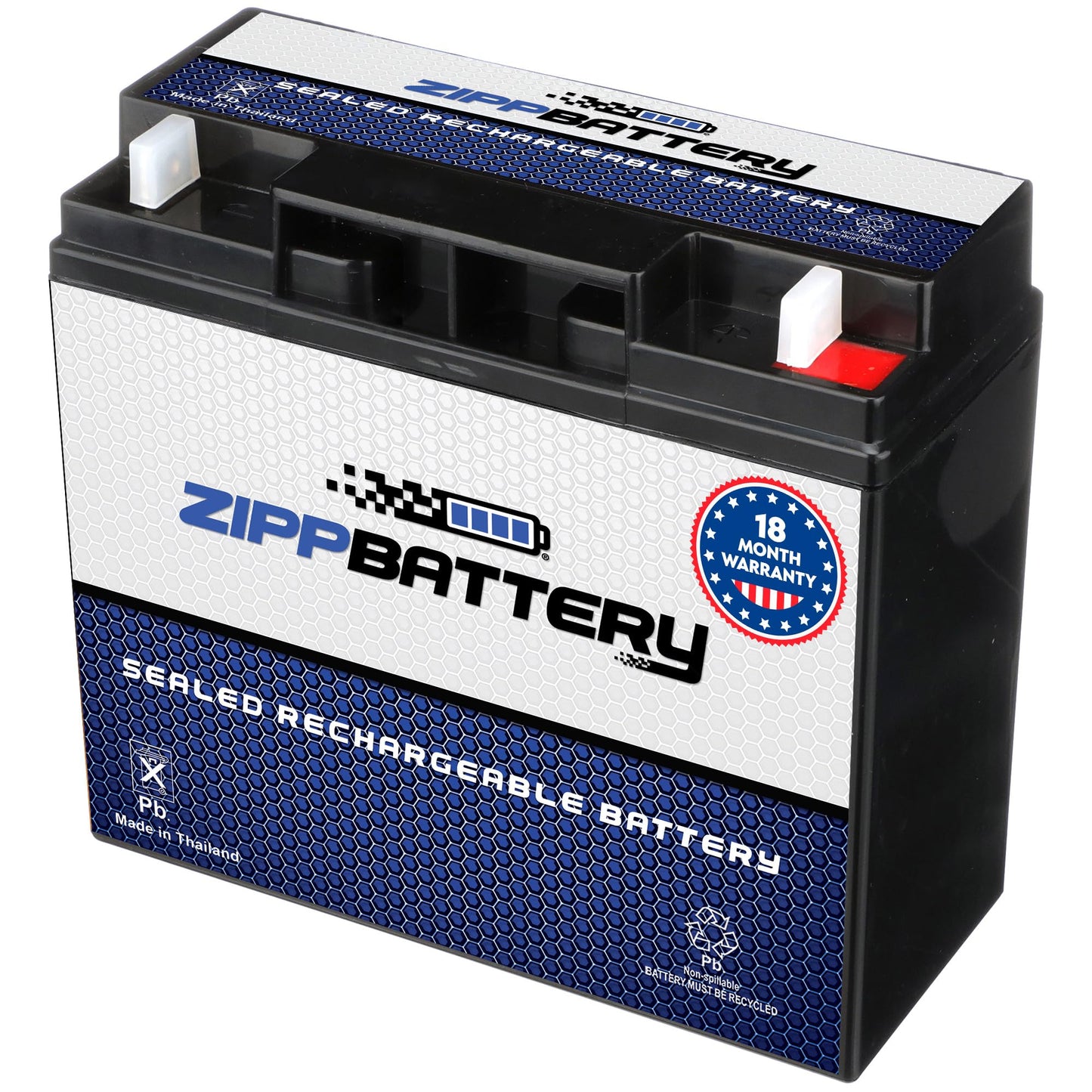ZIPPBATTERY 12V 20Ah SLA Battery - T3 Nut & Bolt Terminal Power for Alarms, Scooters, Emergency Lights, Toys, Solar Units & Backup Systems - Deep…