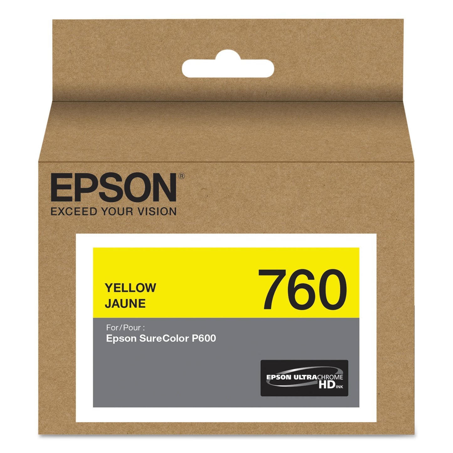 Epson T760420 UltraChrome HD Yellow Standard Capacity Cartridge Ink