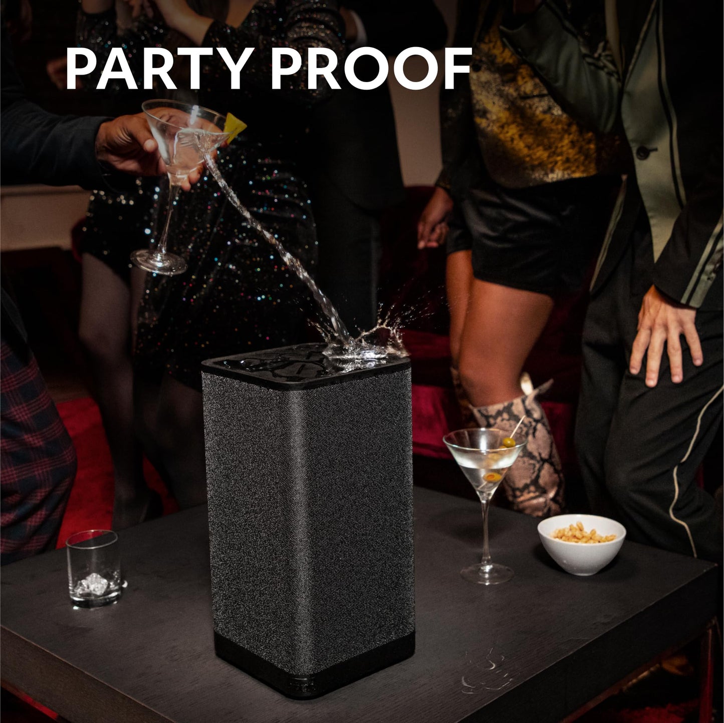 Ultimate Ears HYPERBOOM Portable Bluetooth Speakers, Loud Party Speaker, Big Bass, Water Resistant IPX4, 150 Ft Range, USB-C - Black