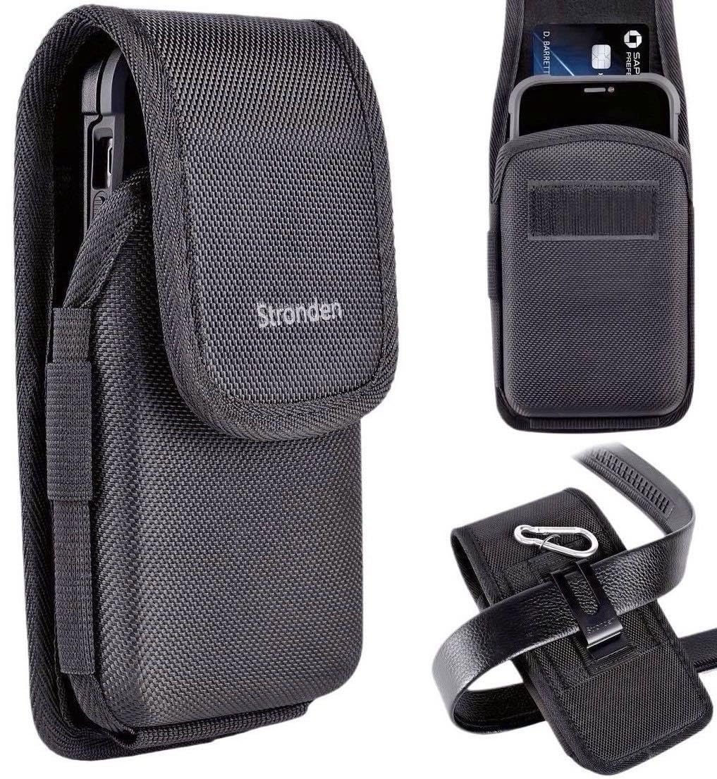 Heavy Duty Holster for iPhone 17 Pro Max,16 Pro Max, 16 Plus, 15 Pro Max, 15 Plus, 14 Pro Max, 14 Plus, 13 Pro Max, 12 Pro Max - Military Grade Nylon