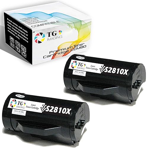 TG Imaging Compatible 593-BBMF Toner Cartridge Replacement for Dell S2810 S2810X S2810DN 2810dn Work for H815DW 815dw S2810DN S2810 S2815DN S2815