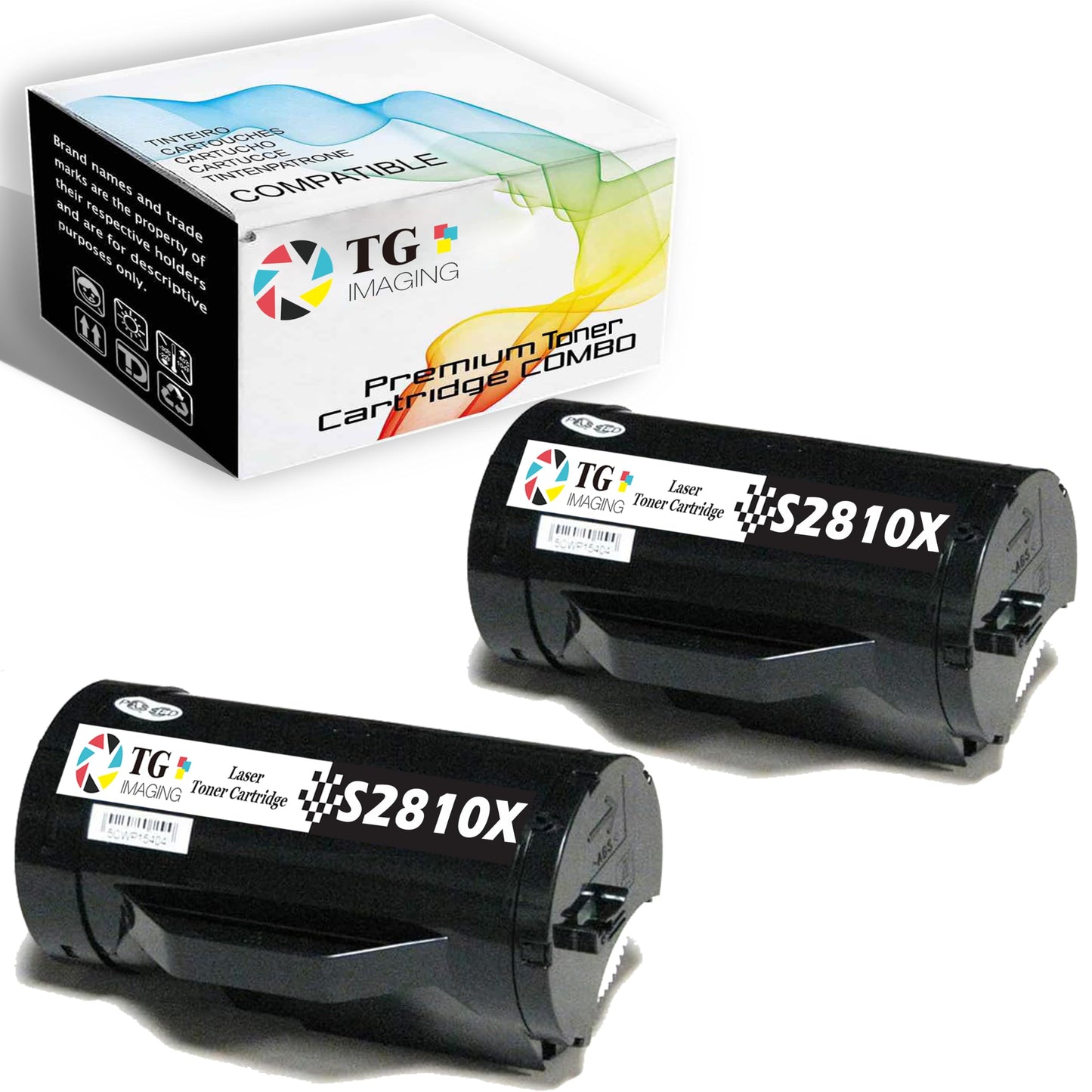 TG Imaging Compatible 593-BBMF Toner Cartridge Replacement for Dell S2810 S2810X S2810DN 2810dn Work for H815DW 815dw S2810DN S2810 S2815DN S2815