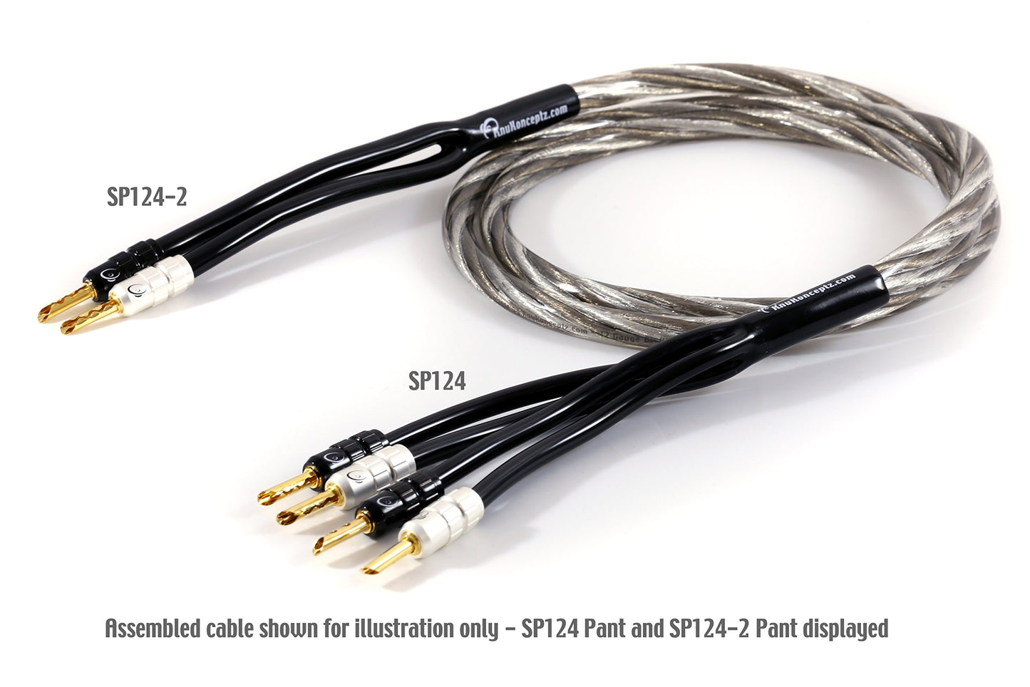 KnuKonceptz Speaker Wire Pants - 12 Gauge Bi-Wire Assembly Pack (Y Boot) -10 Pack