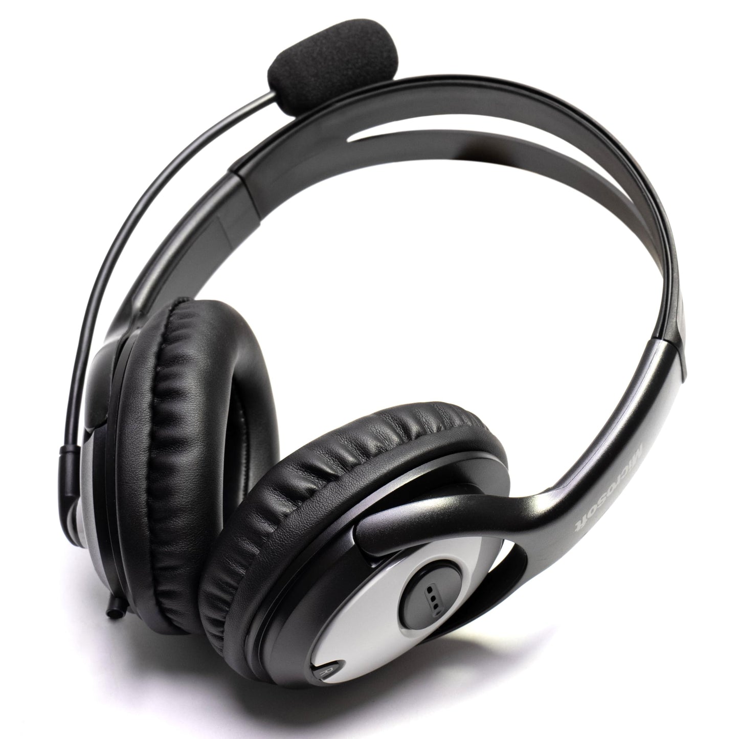 Ear Pads Foam Cushion Microphone Cover Compatible with Microsoft LifeChat LX-3000 LX 3000 Headset Life Chat Headphone (Pu Leather Ear Pads+Microphone