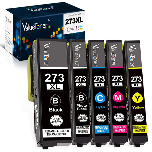 Valuetoner Remanufactured Ink Cartridge Replacement for Epson 273XL 273 XL T273XL Used with Expression XP-800 XP-810 XP-600 XP-820 XP-610 XP-520