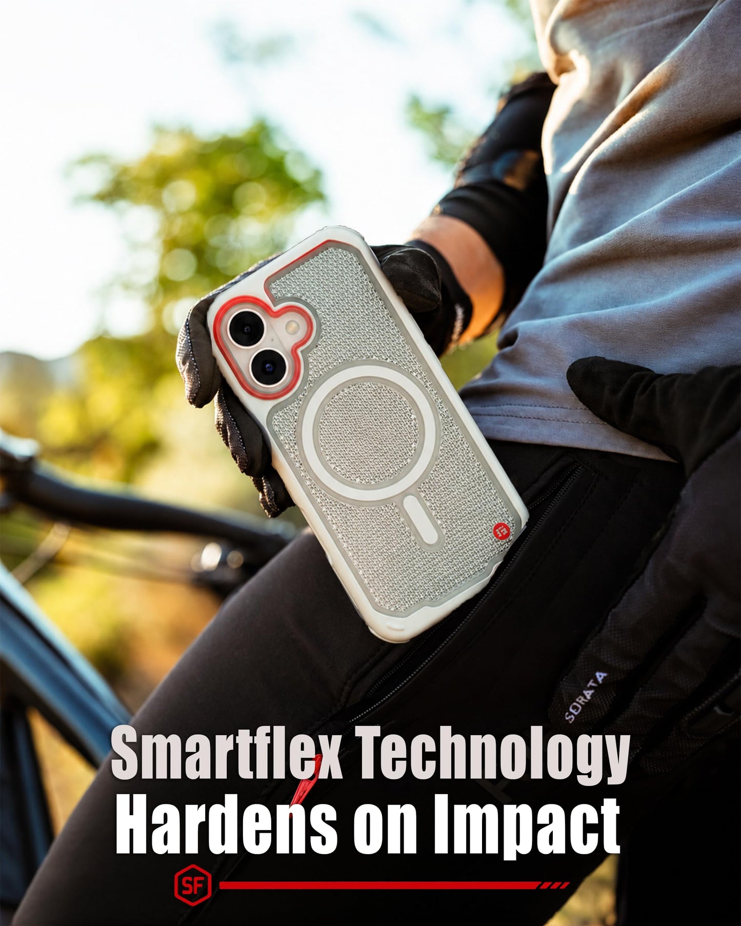 Gadget Guard for iPhone 16 Case for MagSafe, Rugged Phone Cover White