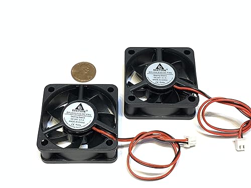 2 Pieces Fan 24v 5020 5cm 50mm cooling brushless case 2pin 20mm pc A38