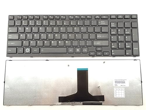 New Laptop Keyboard Replacement for Toshiba Satellite A660 A660D A665 A665D PK130CX2C00 MP-09N53US66981 K000102200 MP-09N53US6698 PK130CX2B00 US