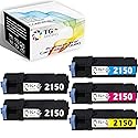 TG Imaging 5-Pack Compatible Replacement for Dell 2150 2155 Toner Cartridge Work with 2150 2155 2150cdn 2150cn 2155cdn 2155cn Printer, 2xBlack 1xCyan