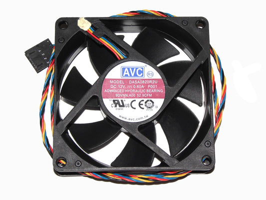 DELL 9DVNN Optiplex 790 990 SFF Case Fan,AVC 8020 DASA0820R2U 12V 0.6A 4Wire Cooling Fan