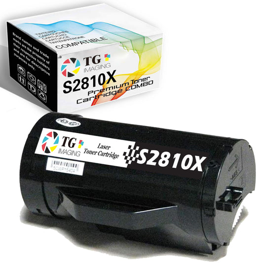 TG Imaging Compatible S2810X Toner Cartridge Replacement for Dell S2810DN 2810DN S2810 S2810 2810X H815DW S2810DN S2815DN Laser Printer (593-BBMF