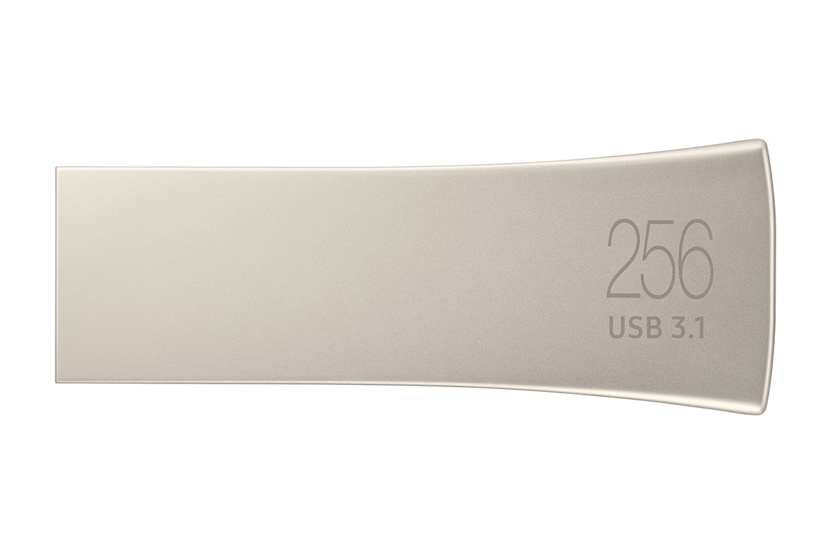 SAMSUNG BAR Plus 256GB - 400MB/s USB 3.1 Flash Drive Champagne Silver (MUF-256BE3/AM)