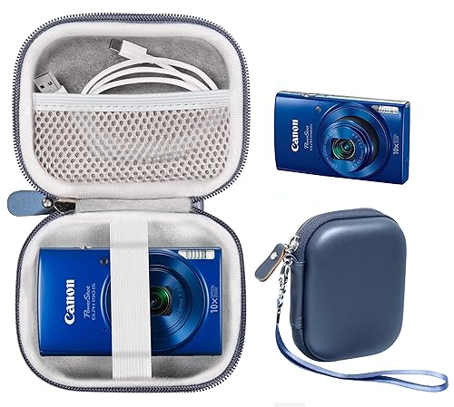 WGear Digital Camera Case for Sony W800/S, DSCW830; Canon PowerShot ELPH180, ELPH 190, 350 HS, 310 360; Kodak PIXPRO Friendly Zoom FZ43, FZ53-BL