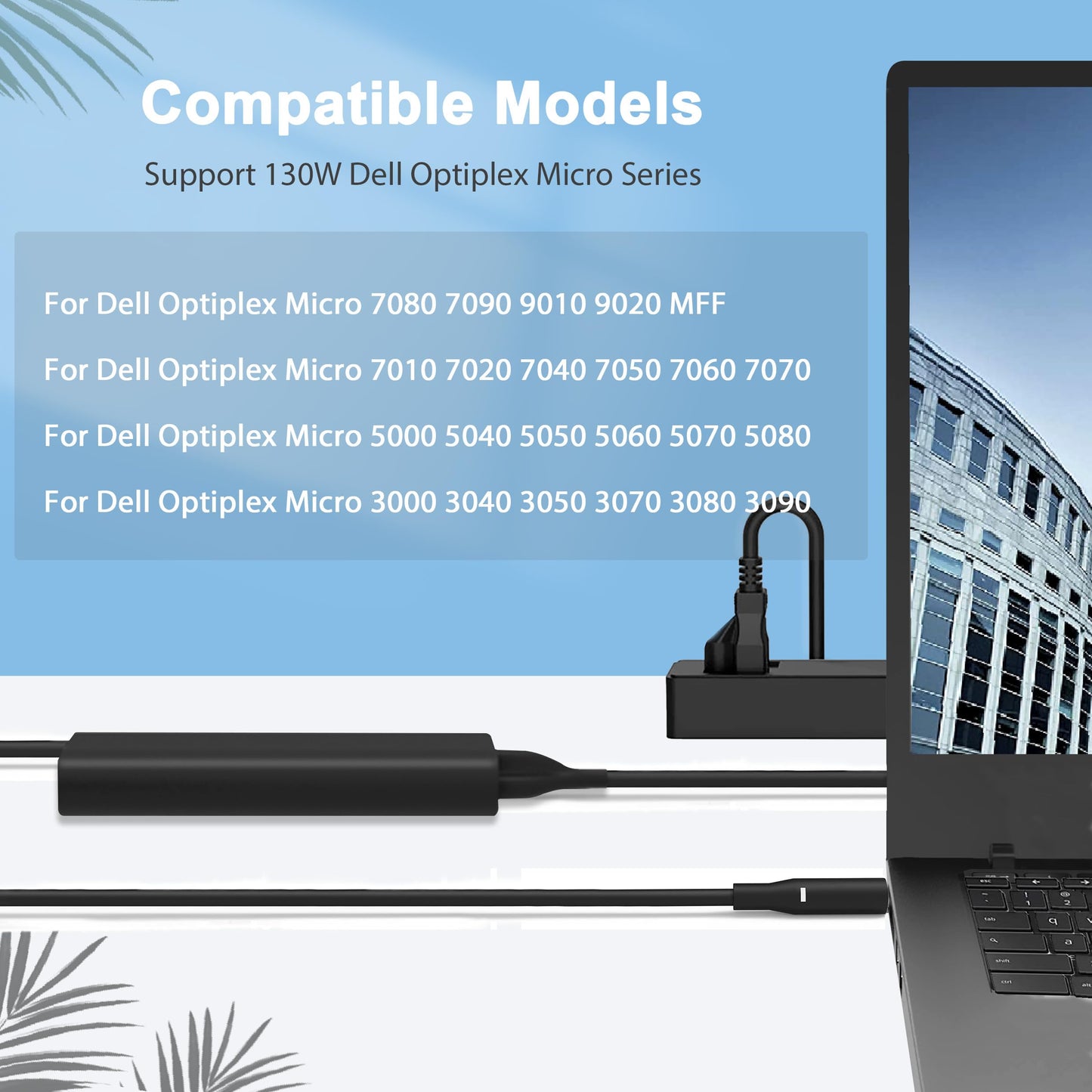 130W AC Adapter Charger for Dell OptiPlex 9020 7010 7020 7040 7050 7060 7070 7080 5050 5060 5070 5080 5090 3040 3050 3070 3080 3090 MFF Business…