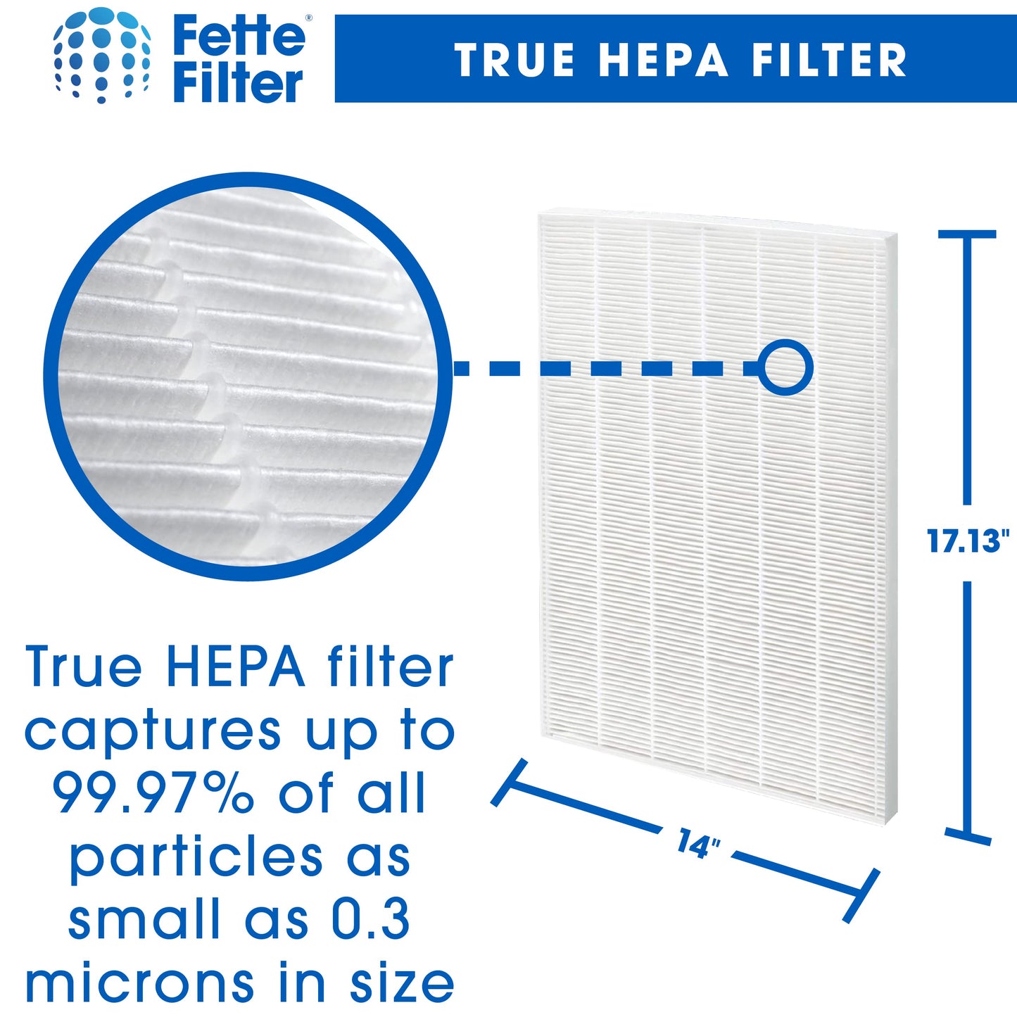 Fette Filter - 2+8 Set D360 Premium Replacement Filter D3 Compatible with Winix D360 Air Purifier Part Number 1712-0101-02, 1712010102 Qty 2 and 8