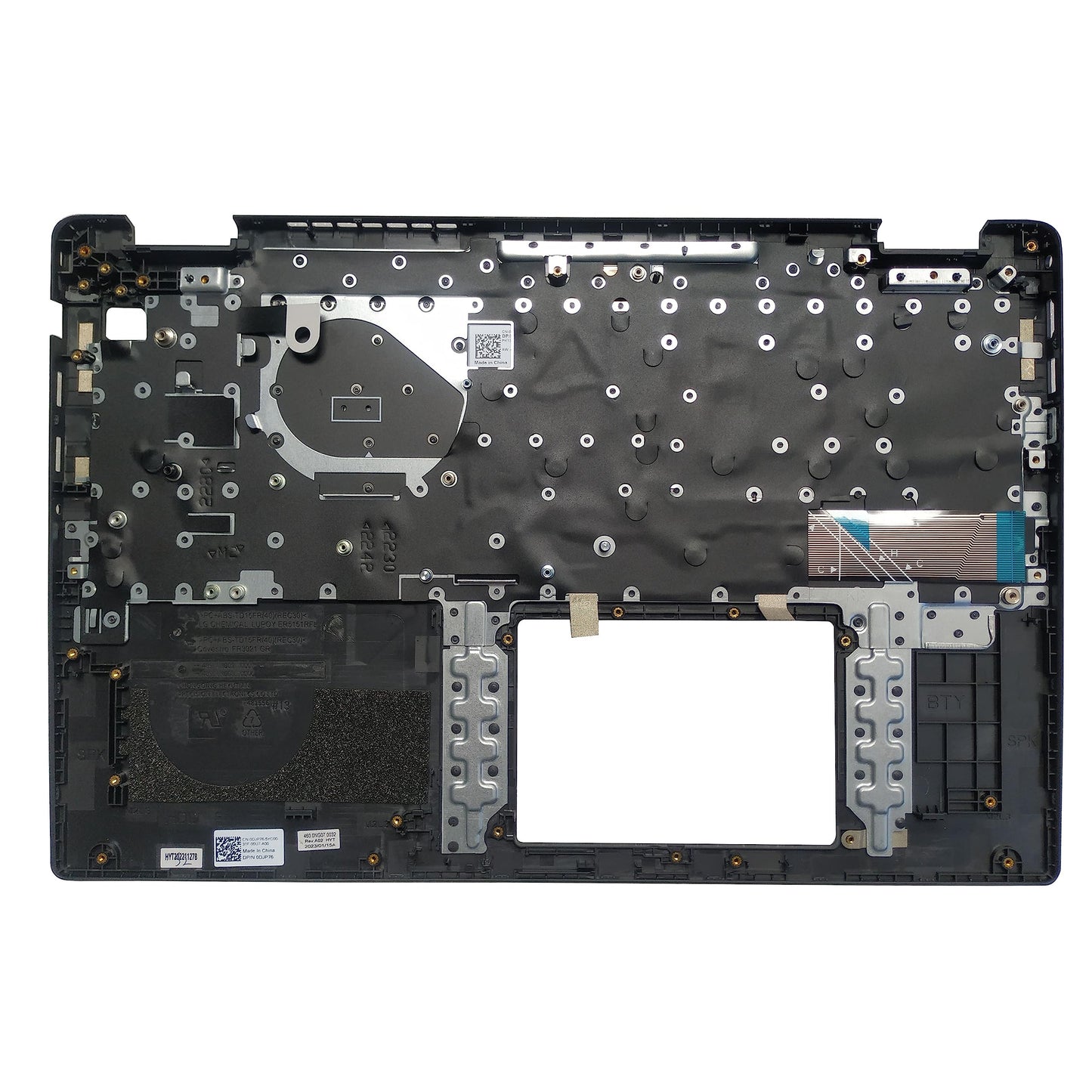 Laptop Replacement Keyboard Compatible for Dell Latitude 3520 E3520 0DJP76 460.0NG07.0032 DJP76 US Layout Black with Palmrest Upper Cover Case Shell