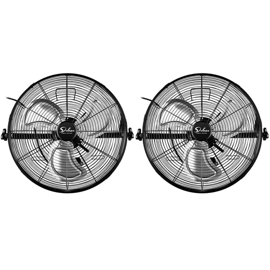 Simple Deluxe 20 Inch High Velocity 3 Speed Industrial Wall-Mount Fan