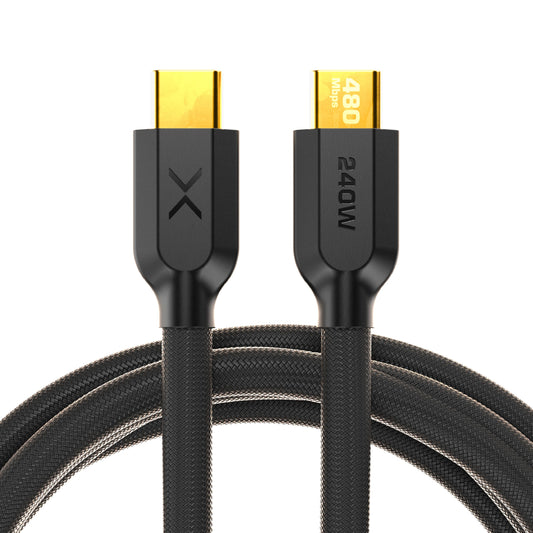 NOCO XGrid XC2: 240W USB-C to USB-C Cable - Type C Fast Charging Cord, USB-IF Certified, Smart E-Marker Chip, 480Mbps Data, UltraFlex Braided Nylon +