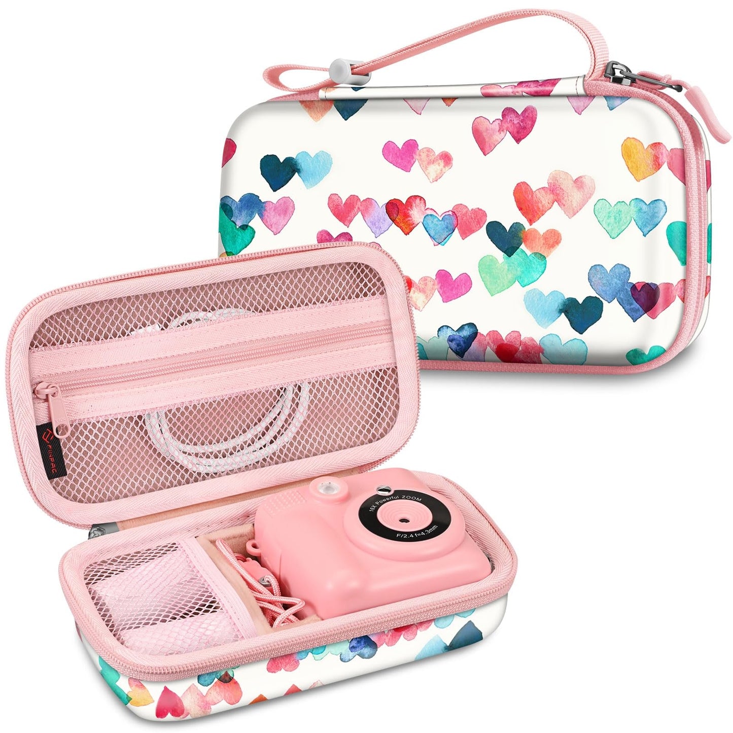 Fintie Kids Camera Case Compatible with ESOXOFFORE, MINIBEAR, Dylanto, GKTZ, Mgaolo, WEEFUN Instant Print Digital Cameras, Hard Carrying Storage Bag